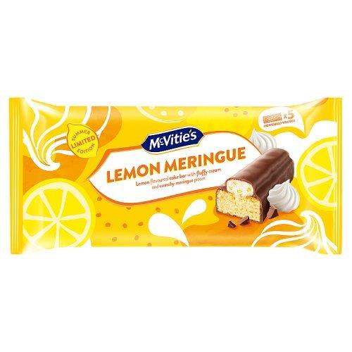 McVities Lemon Meringue Ltd Cake Bars 5pk 24.5g NEW