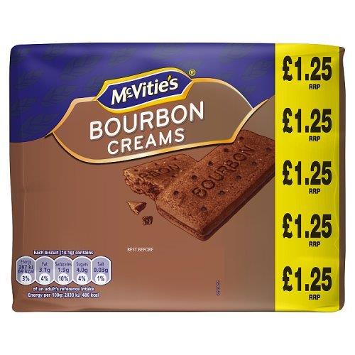 McVities Bourbon Creams PM £1.25 300g