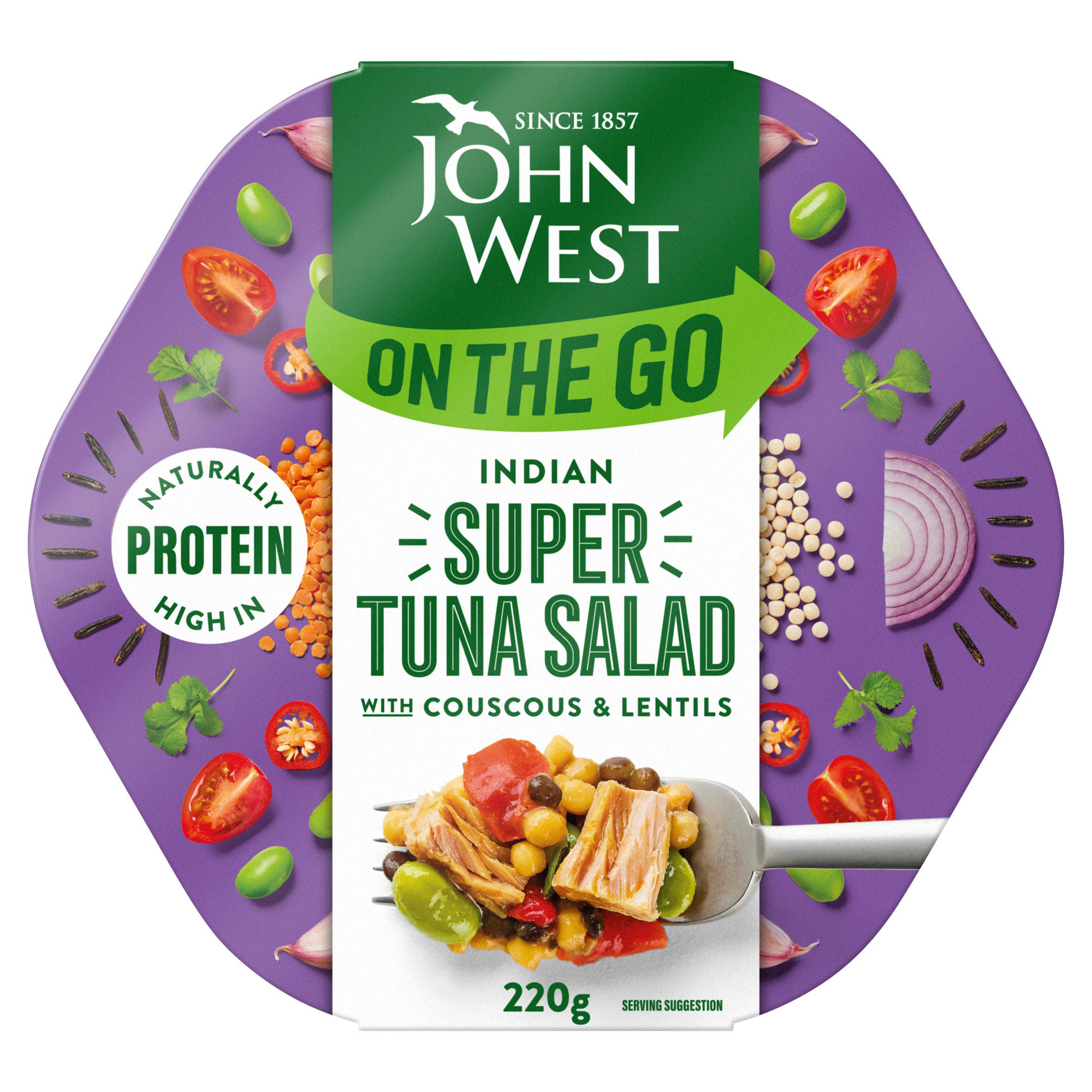 John West On The Go Indian Spiced Super Tuna Salad 220g