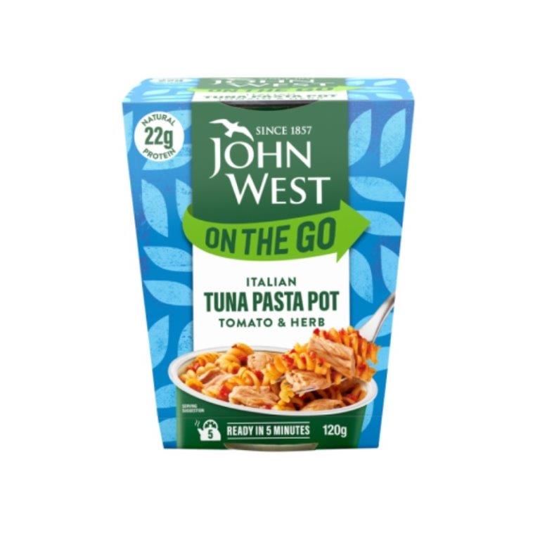 John West Tuna On The Go Italian Pasta Pot 120g NEW