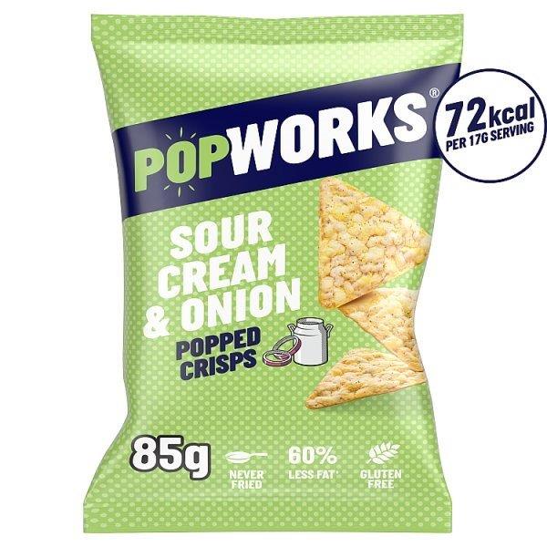 Popworks Sour Cream & Onion 85g NEW