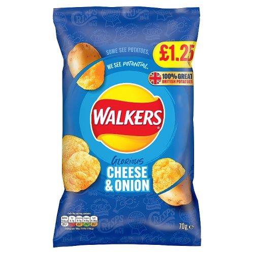 Walkers Crisps Cheese & Onion PM £1.25 70g