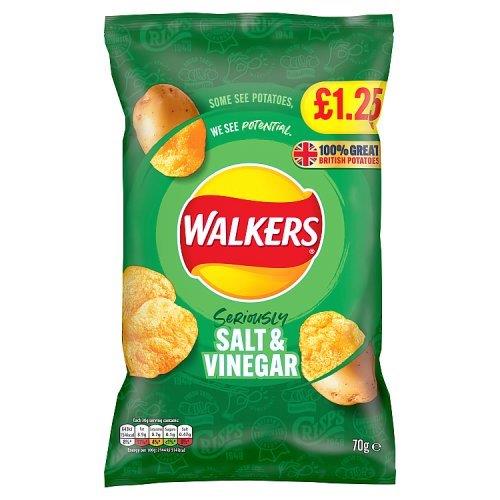 Walkers Crisps Salt & Vinegar £1.25 70g