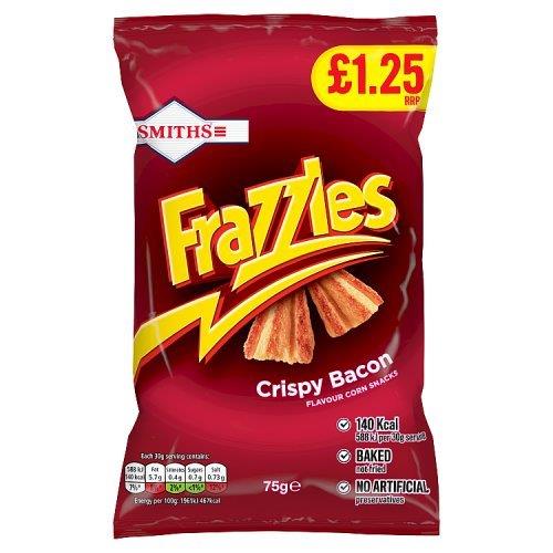 Smiths Frazzles Bacon PM £1.25 75g