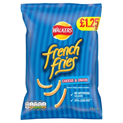 Walkers Bag French Fries Snacks PM £1.25 54g