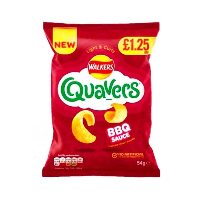 Walkers Quavers BBQ PM £1.25 54g