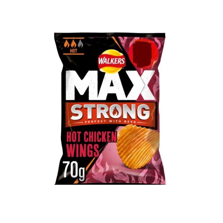Walkers Max Strong Hot Chicken Wings PM £1.25 70g