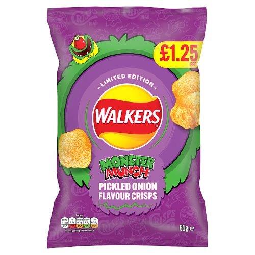 Walkers Monster Munch Pickled Onion PM £1.25 65g