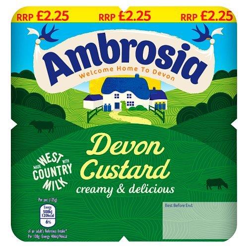 Ambrosia Custard Pots PM £3.29 4pk (4 x 125g) 500g
