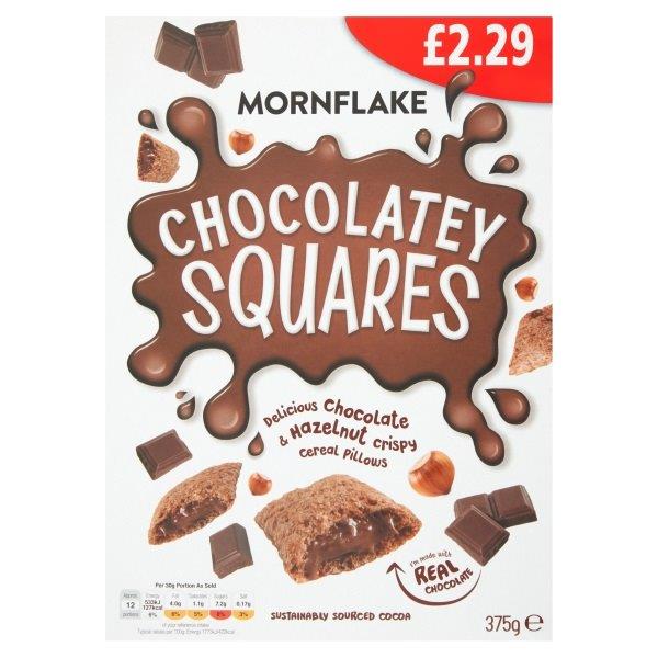 Mornflake Chocolate Squares PM £2.49 375g