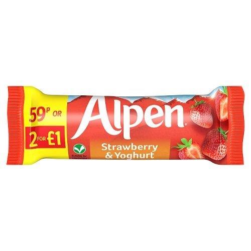 Alpen Bar Strawberry & Yoghurt PM 59p or 2 for £1.00 29g