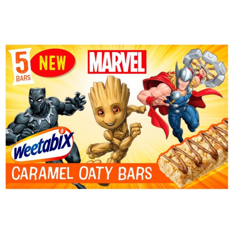 Weetabix Marvel 5pk Caramel Oaty Bars 115g NEW
