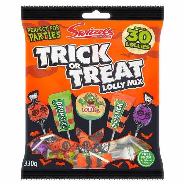 Swizzels Trick Or Treat Lolly Bag 330g