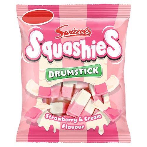 Swizzels Squashies Drumstick Strawberry & Cream PM £1.15 120g