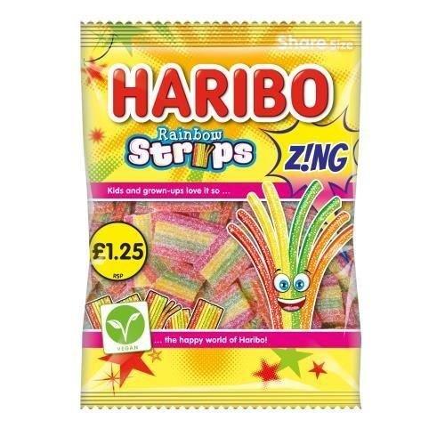 Haribo Bag Rainbow Strips Z!ng 130g PM £1.25