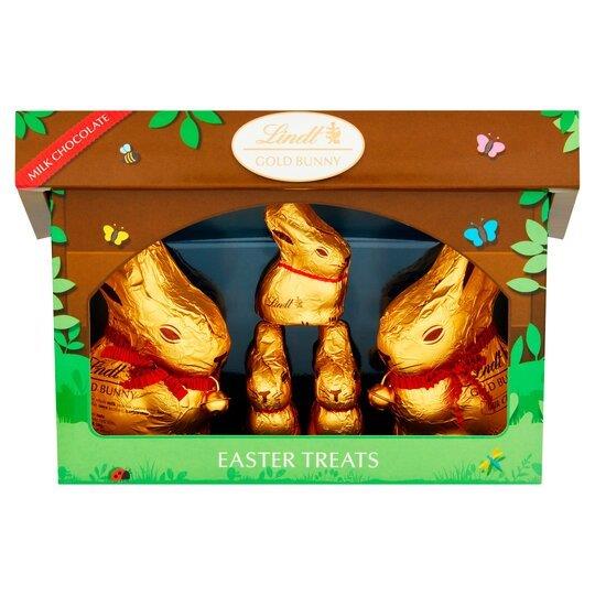 Lindt Gold Bunny & Family Hutch Easter Treats 130g