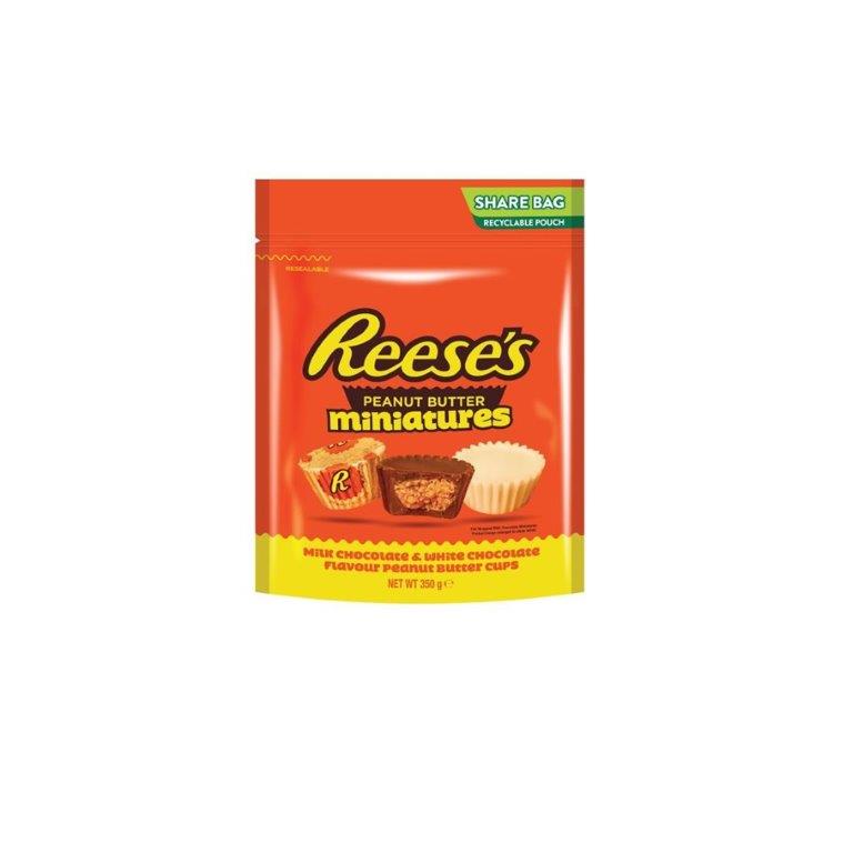 Reeses Peanut Butter Miniatures Pouch 350g NEW
