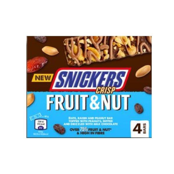 Mars Triple Treat Snickers Fruit Nut & Choc 4pk (4 x 32g) NEW
