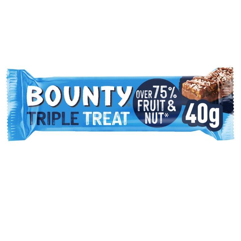 Bounty Triple Treat Fruit & Nut 40g NEW