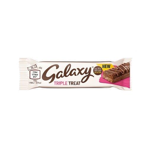 Galaxy Triple Treat Fruit & Nut 40g NEW