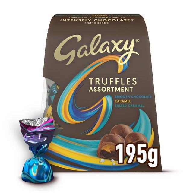 Galaxy Assorted Truffles Medium Gift Box 195g NEW