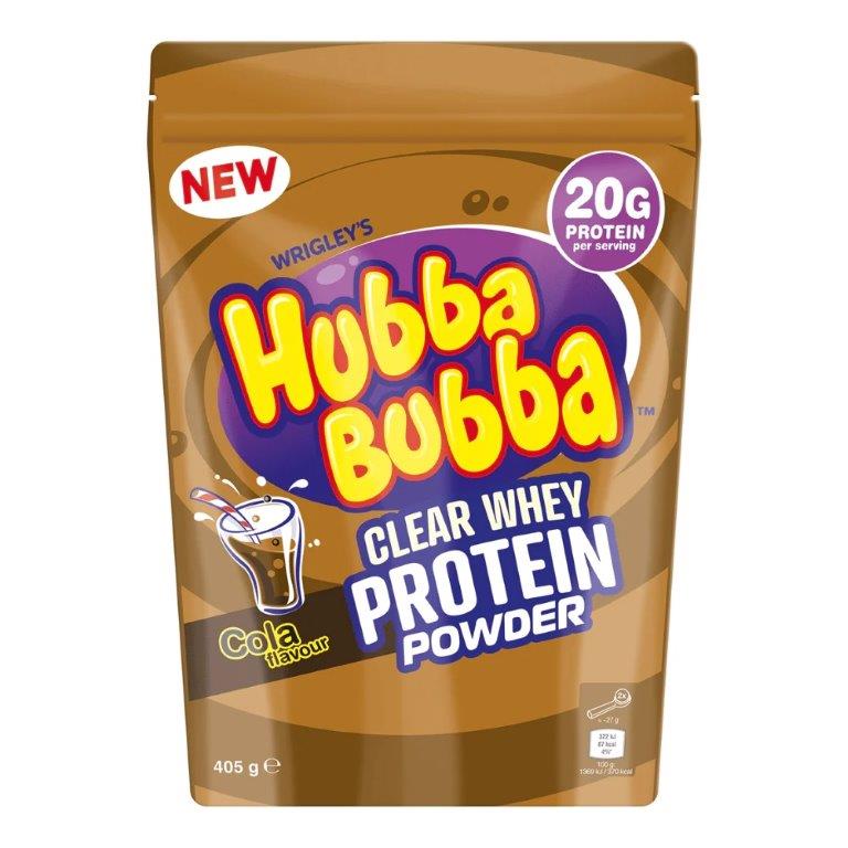 Hubba Bubba Cola Clear Whey Powder Pouch 405g NEW