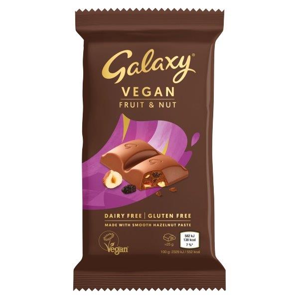 Galaxy Vegan Fruit & Nut 100g NEW