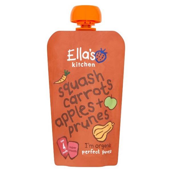 Ellas Kitchen Organic Butternut Squash Carrots Apples Prunes Pouch 120g