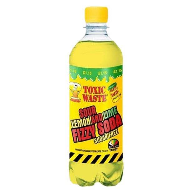 Toxic Waste Fizzy Soda Sour Lemon & Lime 500ml PM £1.19 NEW