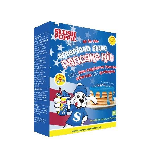 Slush Puppie American Pancake Kit Blue Rasp Icing 225g NEW