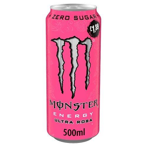 Monster S/F Ultra Rosa £1.39 PM 500ml NEW