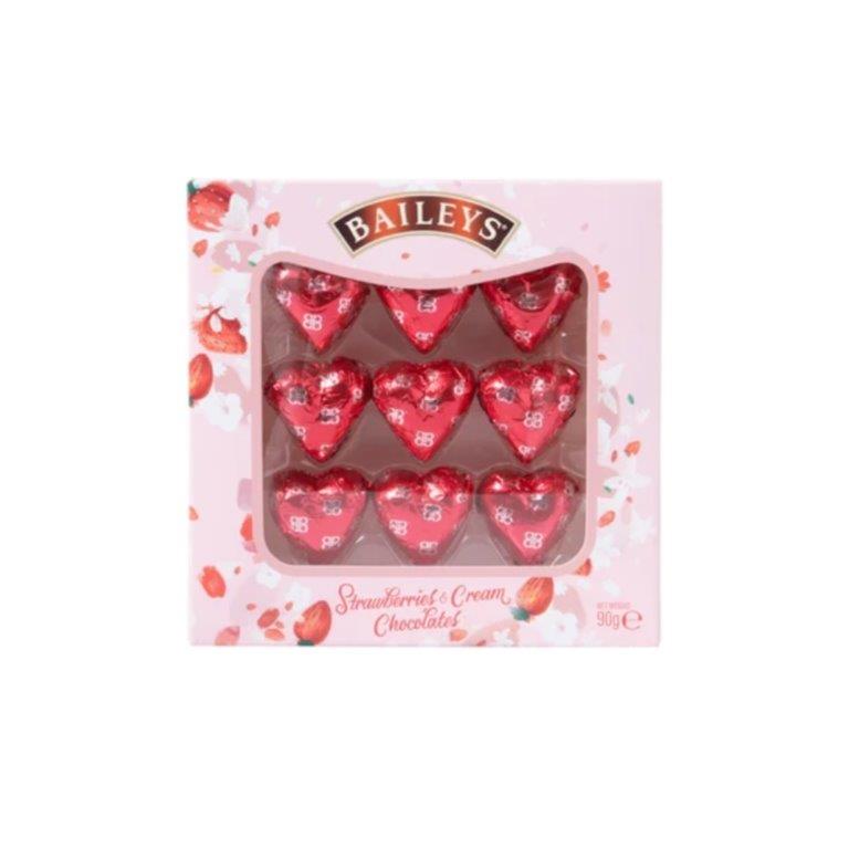 Baileys Strawberries & Cream Hearts 90g