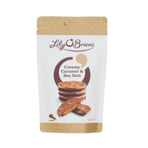 Lily O Briens Creamy Caramels Sea Salt Bag 120g