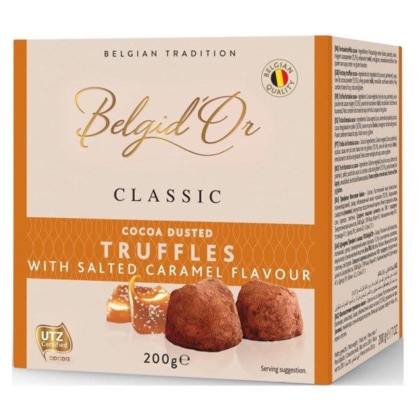 Belgid Or Belgian Cocoa Dusted Truffles & Salted Caramel Flavour 200g