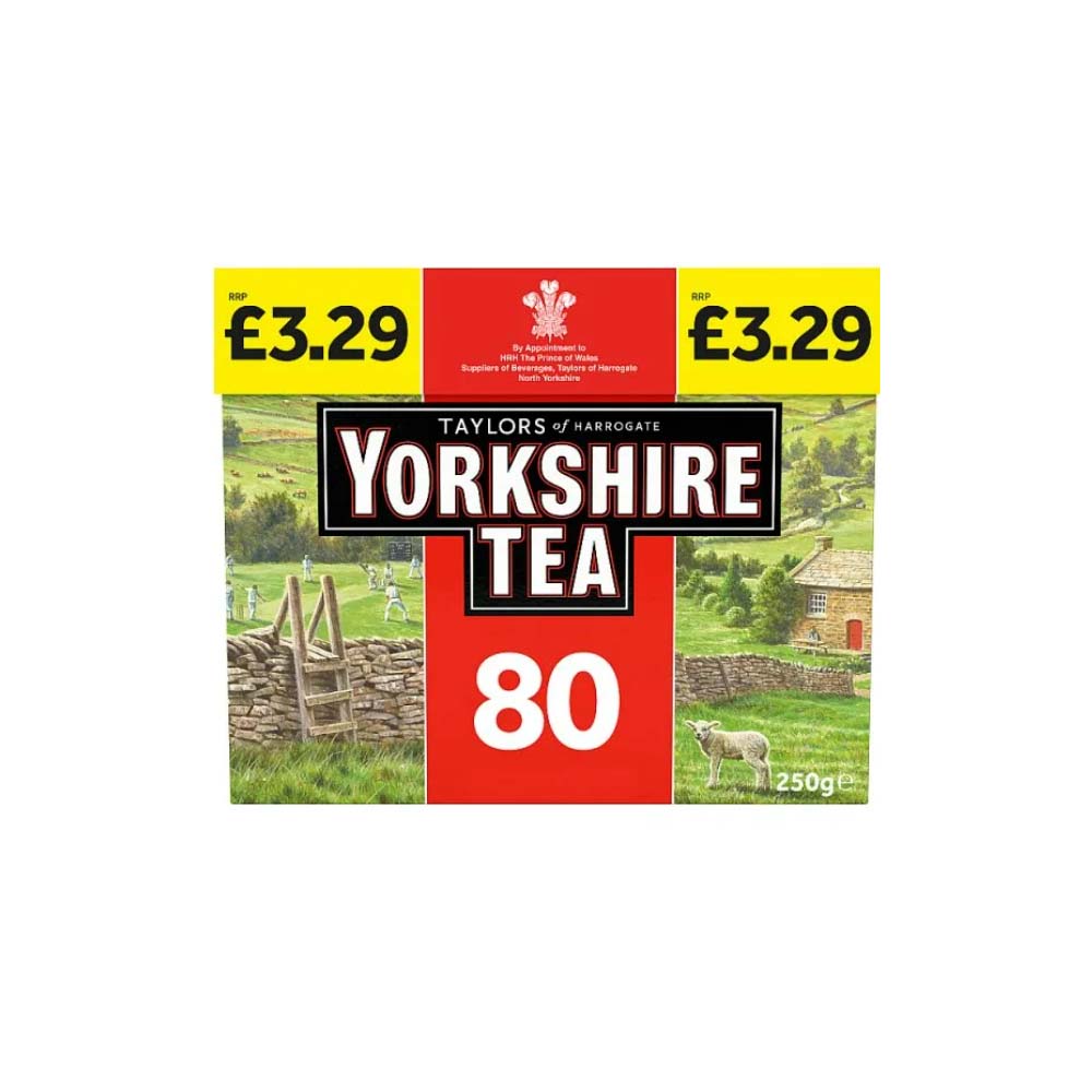 Taylors Yorkshire Teabags PM £3.29 80s 250g