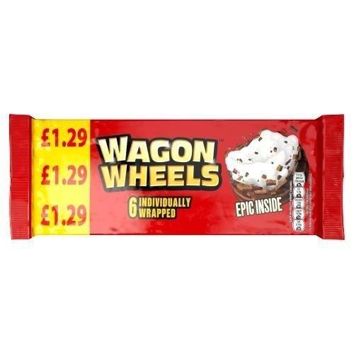 Wagon Wheels 6pk (6 x 38g) PM £1.29 228g
