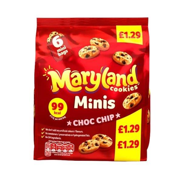 Maryland Minis Choc Chip Bags PM £1.29 118.8g
