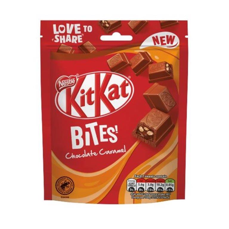 Kit Kat Bites Caramel Pouch 90g NEW
