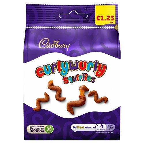 Cadbury Curly Wurly Squirlies Bag 95g PM £1.25