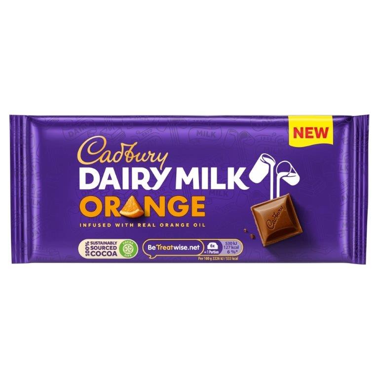 Cadburys Dairy Milk Orange Block 95g NEW