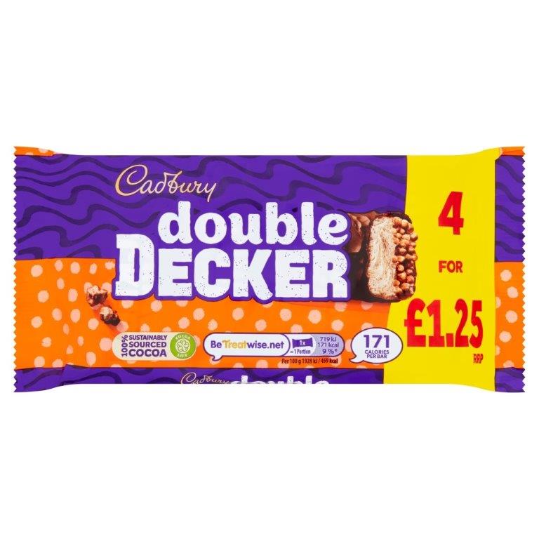 Cadbury Double Decker 4pk (4 x 37.3g) PM £1.25 149.2g