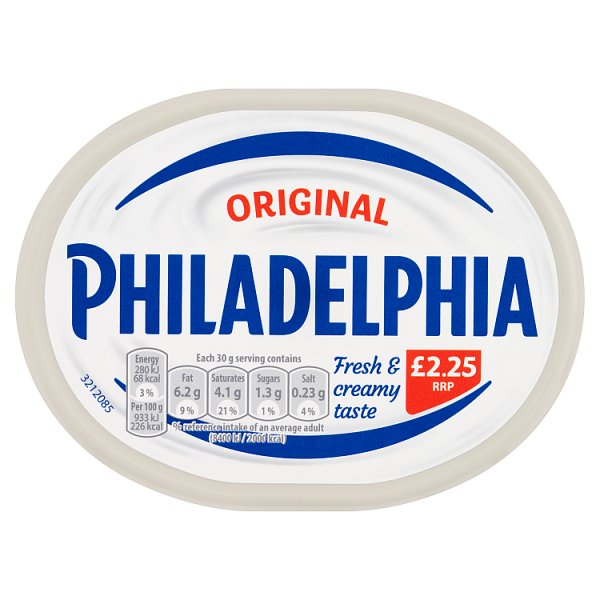 Philadelphia Plain PM £2.25 165g