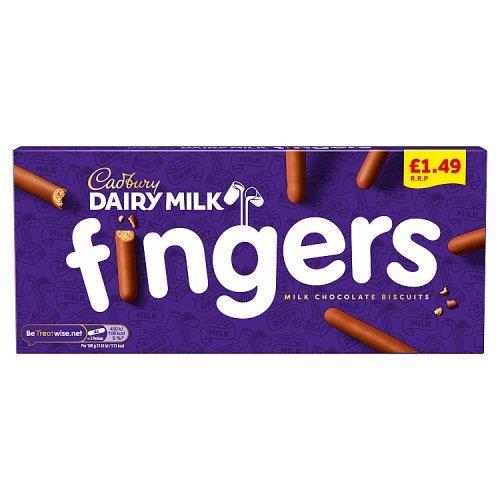 Cadbury Dairy Milk Chocolate Fingers PM £1.49 114g
