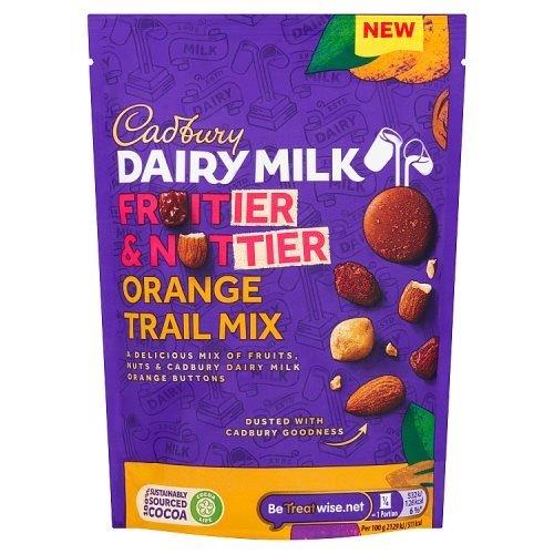 Cadbury Dairy Milk Fruitier & Nuttier Orange Trail 100g NEW