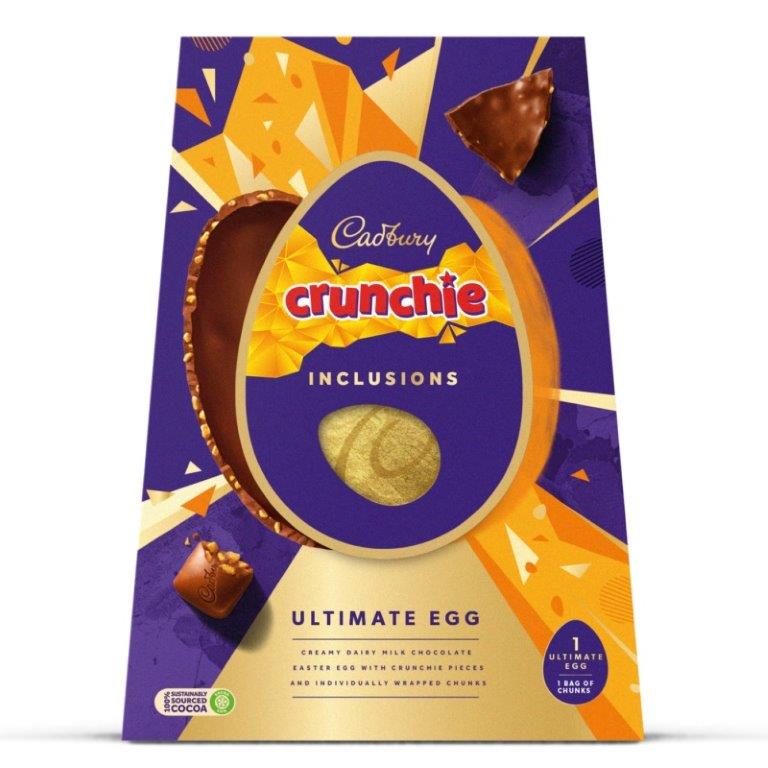 Cadbury Dairy Milk Crunchie Inc Ult Egg 396g NEW
