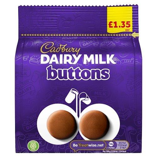 Cadbury Giant Buttons Bag 85g PM £1.35