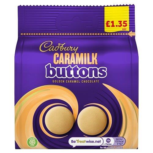 Cadbury Caramilk Buttons Bag 85g PM £1.35