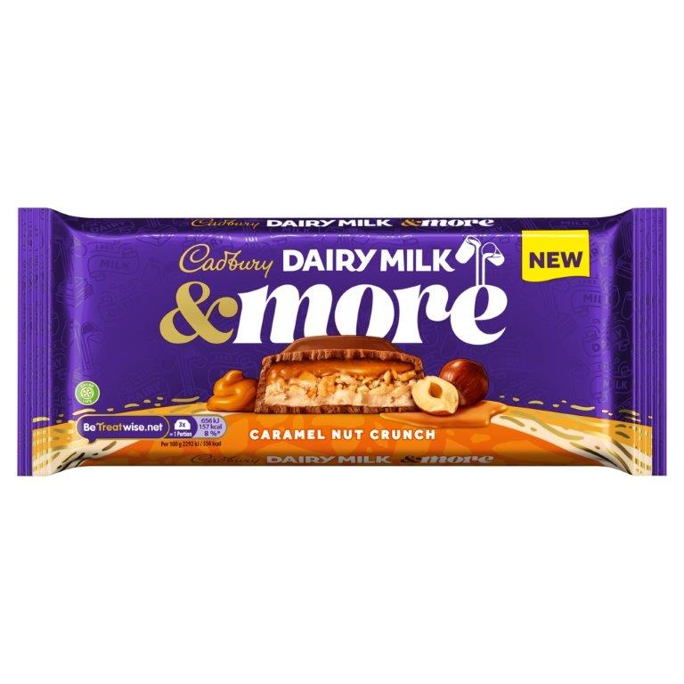 Cadbury Dairy Milk More Caramel Nut Crunch 200g NEW