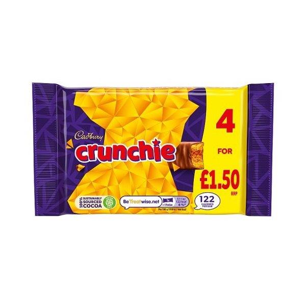 Cadbury Crunchie 4pk PM £1.50 104.4g