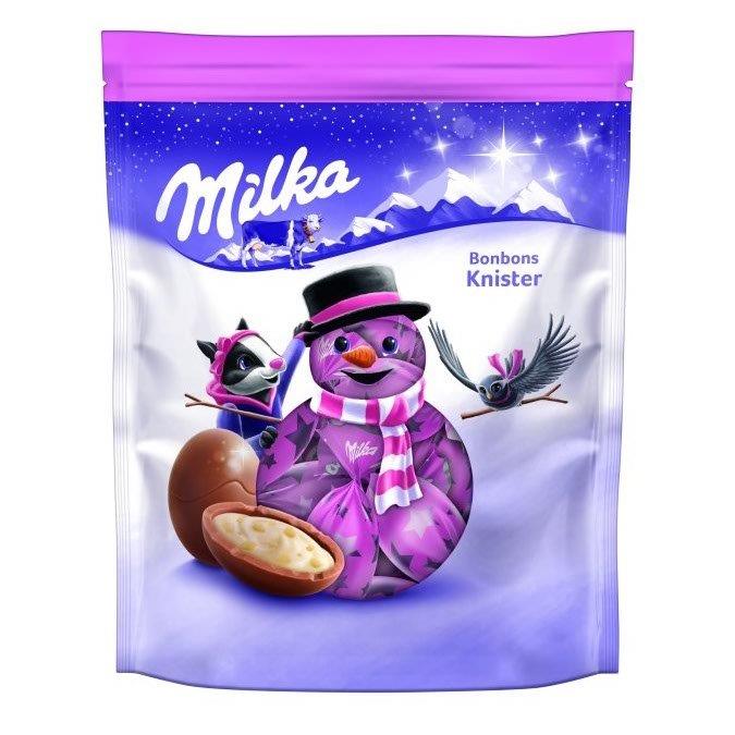 Milka Milk Chocolate Bonbons & Popping Candy Creme Filling In Pouch 86g